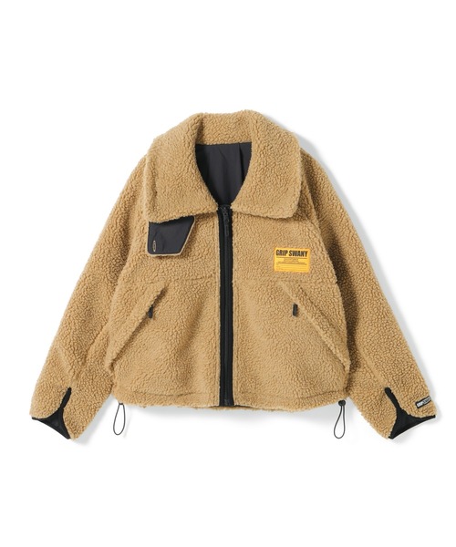 GRIP SWANY(グリップスワニー)の「【GSWJ‐298】 REVERSIBLE FLEECE JACKET(その他アウター・レディース・ブラック/ベージュ・FREE)」の2枚目の写真