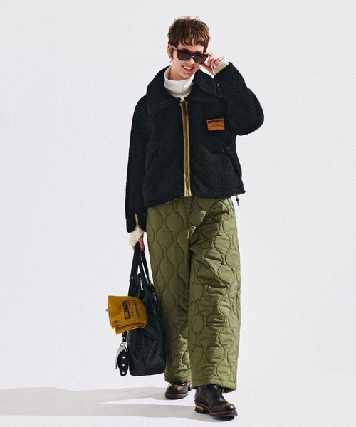 GRIP SWANY(グリップスワニー)の「【GSWJ‐298】 REVERSIBLE FLEECE JACKET(その他アウター・レディース・ブラック/ベージュ・FREE)」の4枚目の写真