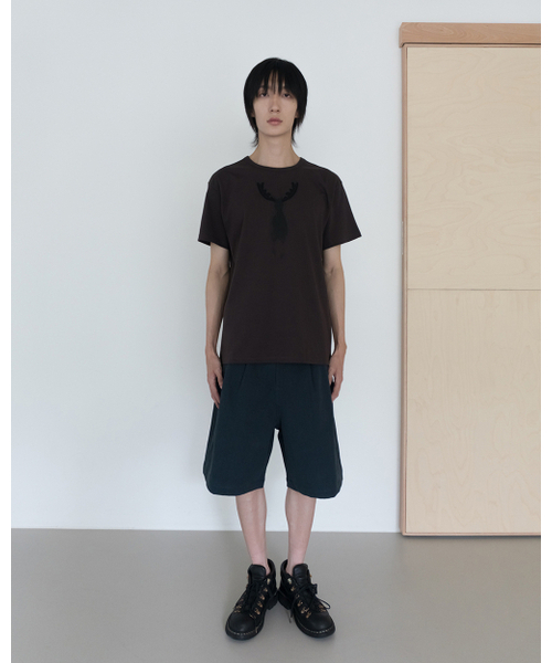 SILENTSYLLABLE(サイレント シラブル)の「Pony print T-shirts / Charcoal(Tシャツ/カットソー・メンズ・その他・0/1)」の4枚目の写真