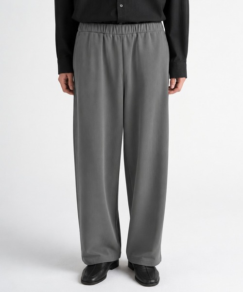 KANEMASA PHIL.(カネマサフィル)の「【KANEMASA PHIL.】28G Cupro Pants(スラックス・メンズ・チャコールグレー/ブラック/ベージュ・M/L)」の3枚目の写真