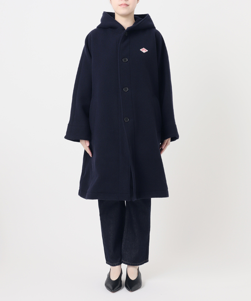 DANTON（ダントン）の「DANTON/ダントン HOODED  LONG COAT DT-A0708（その他アウター・レディース・ベージュ/ネイビー・SMALL）」の17枚目の写真