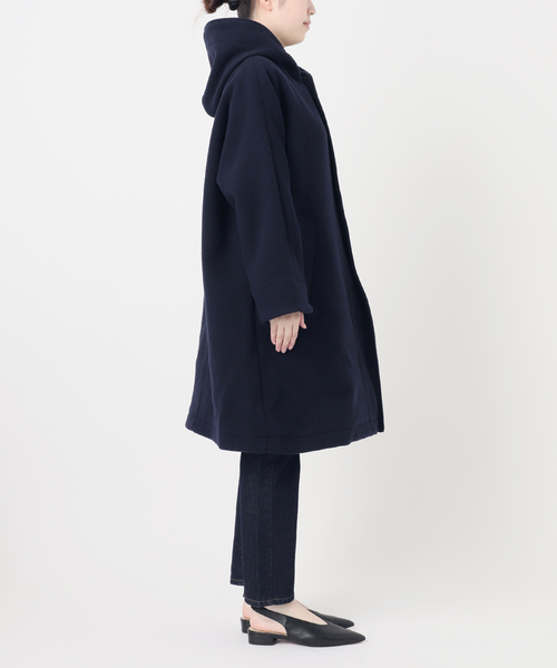 DANTON（ダントン）の「DANTON/ダントン HOODED  LONG COAT DT-A0708（その他アウター・レディース・ベージュ/ネイビー・SMALL）」の20枚目の写真