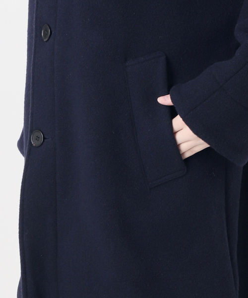 DANTON（ダントン）の「DANTON/ダントン HOODED  LONG COAT DT-A0708（その他アウター・レディース・ベージュ/ネイビー・SMALL）」の22枚目の写真