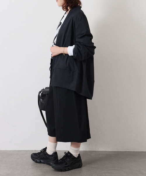 JOURNAL STANDARD LUXE(ジャーナルスタンダード ラックス)の「クリアTR ハーフパンツ(その他パンツ・レディース・チャコールグレー/ブラック・FREE)」の4枚目の写真