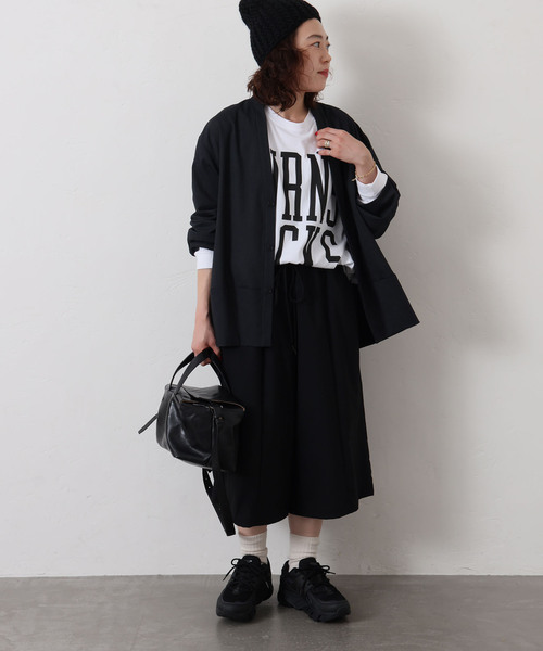 JOURNAL STANDARD LUXE(ジャーナルスタンダード ラックス)の「クリアTR ハーフパンツ(その他パンツ・レディース・チャコールグレー/ブラック・FREE)」の5枚目の写真
