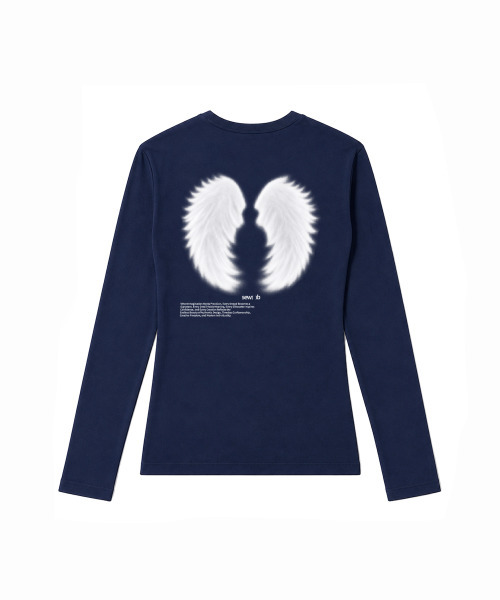 SEW-B（ソービー）の「セミクロップド SE.WINGS 長袖Tシャツ [ネイビー]（Tシャツ/カットソー・レディース・その他・FREE）」の3枚目の写真