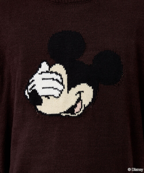 PUBLUX(パブリュクス)の「PUBLUX/パブリュクス Mickey Mouse/ミッキーマウス/フェイス ニット 限定展開(ニット/セーター・メンズ・イエロー/グレー/ブラウン/サックスブルー・LARGE/MEDIUM/SMALL)」の11枚目の写真