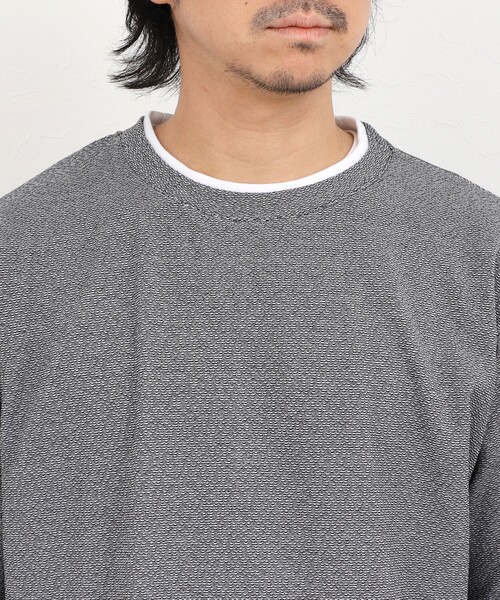 NOLLEY’S(ノーリーズ)の「リンクスダブルカラー LS Tee 26AW(Tシャツ/カットソー・メンズ・ネイビー/ホワイト/グレー・S/M/L/XL)」の10枚目の写真