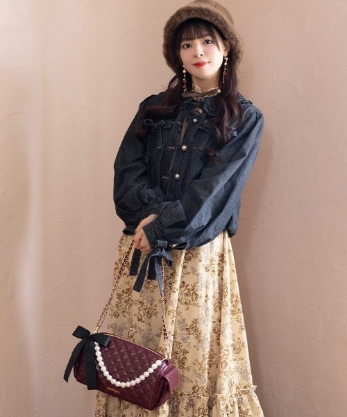 axes femme POETIQUE(アクシーズファムポエティック)の「キルティングチェーンバッグ(ボストンバッグ・レディース・ブラウン/ワイン・FREE)」の10枚目の写真