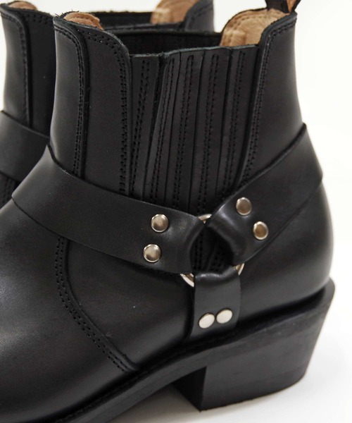 DIAMOND STREET(ダイヤモンドストリート)の「DIAMOND STREET (ダイヤモンドストリート) / リングサイドゴアブーツ DS307 グッドイヤーウェルト製法 本革(ブーツ・メンズ・ダークブラウン/ブラック・25.5/26/27/25/26.5)」の15枚目の写真
