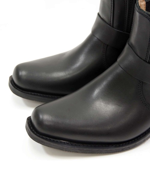DIAMOND STREET(ダイヤモンドストリート)の「DIAMOND STREET (ダイヤモンドストリート) / リングサイドゴアブーツ DS307 グッドイヤーウェルト製法 本革(ブーツ・メンズ・ダークブラウン/ブラック・25.5/26/27/25/26.5)」の14枚目の写真