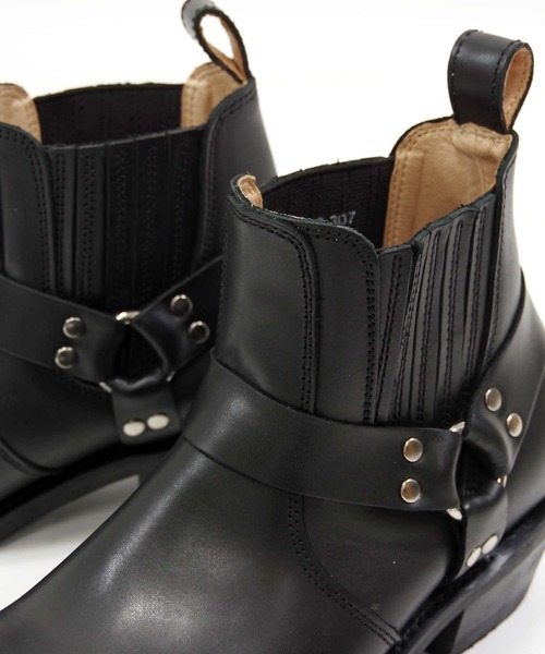 DIAMOND STREET(ダイヤモンドストリート)の「DIAMOND STREET (ダイヤモンドストリート) / リングサイドゴアブーツ DS307 グッドイヤーウェルト製法 本革(ブーツ・メンズ・ダークブラウン/ブラック・25.5/26/27/25/26.5)」の17枚目の写真