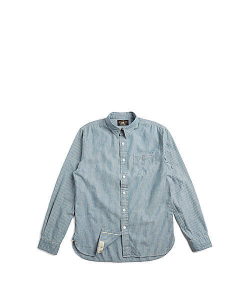 RRL（ダブル アール エル）の「レールマン スリム シャンブレー シャツ（シャツ/ブラウス・メンズ・ブルー系その他・SMALL/LARGE/MEDIUM/X-SMALL/X-LARGE）」の3枚目の写真
