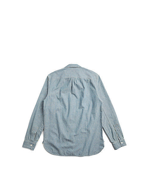 RRL（ダブル アール エル）の「レールマン スリム シャンブレー シャツ（シャツ/ブラウス・メンズ・ブルー系その他・SMALL/LARGE/MEDIUM/X-SMALL/X-LARGE）」の4枚目の写真