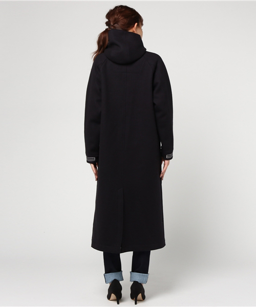 NATIC（ナティック）の「NATIC / ロングフードコート（その他アウター・レディース・ネイビー/ホワイト・MEDIUM）」の9枚目の写真