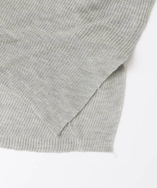 KBF（ケイビーエフ）の「KBF ビッグVネックプルオーバー（ニット/セーター・レディース・ブラック/ベージュ系その他/トップグレー・ONE）」の11枚目の写真