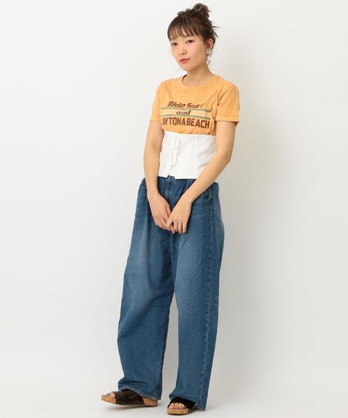 Another Edition（アナザーエディション）の「Good/s　アソートTEE ◆（Tシャツ/カットソー・レディース・ホワイト/ターコイズブルー/マスタード・フリー）」の18枚目の写真