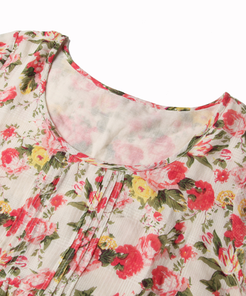 coen(コーエン)の「フラワーショートスリーブワンピース(ワンピース・レディース・Red/コバルトブルー・MEDIUM/LARGE)」の5枚目の写真