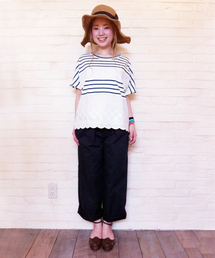 Kastane | レース切替えTOPS(Tシャツ/カットソー)