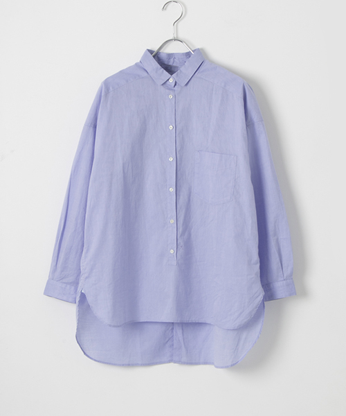 WORK NOT WORK URBAN RESEARCH（ワークノットワークアーバンリサーチ）の「WORK NOT WORK　ポプリンビッグシルエットシャツブラウス（シャツ/ブラウス・レディース・サックスブルー/ホワイト・FREE）」の16枚目の写真