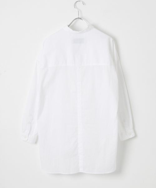 WORK NOT WORK URBAN RESEARCH（ワークノットワークアーバンリサーチ）の「WORK NOT WORK　ポプリンビッグシルエットシャツブラウス（シャツ/ブラウス・レディース・サックスブルー/ホワイト・FREE）」の17枚目の写真