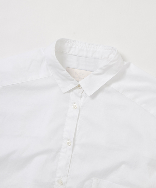 WORK NOT WORK URBAN RESEARCH（ワークノットワークアーバンリサーチ）の「WORK NOT WORK　ポプリンビッグシルエットシャツブラウス（シャツ/ブラウス・レディース・サックスブルー/ホワイト・FREE）」の18枚目の写真