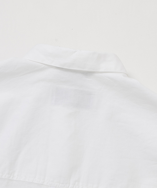 WORK NOT WORK URBAN RESEARCH（ワークノットワークアーバンリサーチ）の「WORK NOT WORK　ポプリンビッグシルエットシャツブラウス（シャツ/ブラウス・レディース・サックスブルー/ホワイト・FREE）」の12枚目の写真