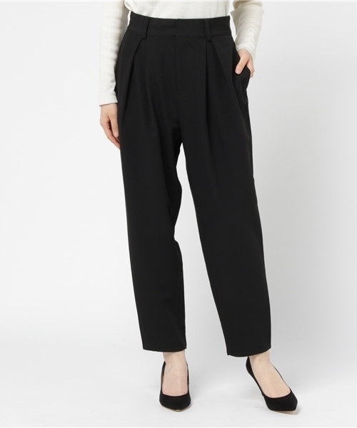 AZUL by moussy(アズールバイマウジー)の「タックハイウエストデニムパンツ(デニムパンツ・レディース・ブラック/ネイビー・MEDIUM/LARGE/SMALL)」の15枚目の写真