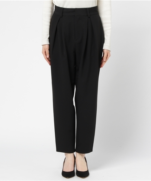 AZUL by moussy(アズールバイマウジー)の「タックハイウエストデニムパンツ(デニムパンツ・レディース・ブラック/ネイビー・MEDIUM/LARGE/SMALL)」の12枚目の写真