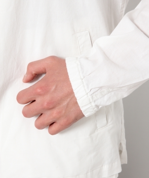 RAGEBLUE（レイジブルー）の「綿麻ストレッチシャツパーカ/751494（シャツ/ブラウス・メンズ・ネイビー/グリーン/ホワイト・LARGE/SMALL/MEDIUM）」の9枚目の写真