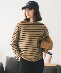 coca（coca） | ボーダーボートネックトップス(Tシャツ/カットソー)