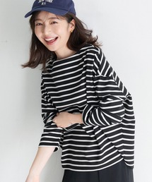 coca（coca） | ボーダーボートネックトップス(Tシャツ/カットソー)