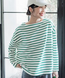 coca（coca） | ＼WEB限定新色／ボーダーボートネックトップス(Tシャツ/カットソー)