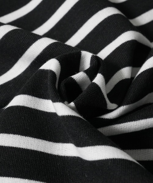 coca（coca）（コカ）の「【WEB限定セール】＼WEB限定新色／ボーダーボートネックトップス/オーガニックコットン混（Tシャツ/カットソー・レディース・ブラック/ホワイト/ブラウン/ピンク/グレー/ベージュ/グリーン/ダークベージュ・ONE SIZE/L/M）」の18枚目の写真
