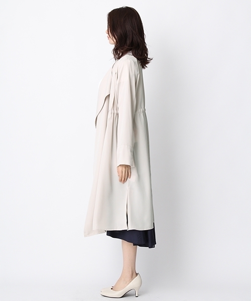 Andemiu(アンデミュウ)の「サイドスリットロングガウン749711(その他アウター・レディース・カーキ/ピンク・SMALL/MEDIUM)」の6枚目の写真