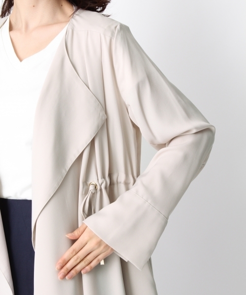 Andemiu(アンデミュウ)の「サイドスリットロングガウン749711(その他アウター・レディース・カーキ/ピンク・SMALL/MEDIUM)」の9枚目の写真