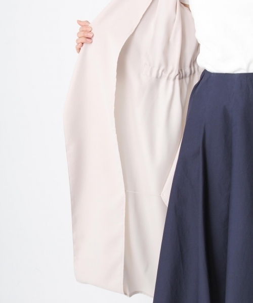 Andemiu(アンデミュウ)の「サイドスリットロングガウン749711(その他アウター・レディース・カーキ/ピンク・SMALL/MEDIUM)」の15枚目の写真