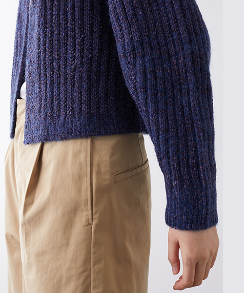 STUDIOUS（ステュディオス）の「モールショートカーディガン（カーディガン/ボレロ・レディース・ネイビー/ワインレッド・FREE）」の18枚目の写真