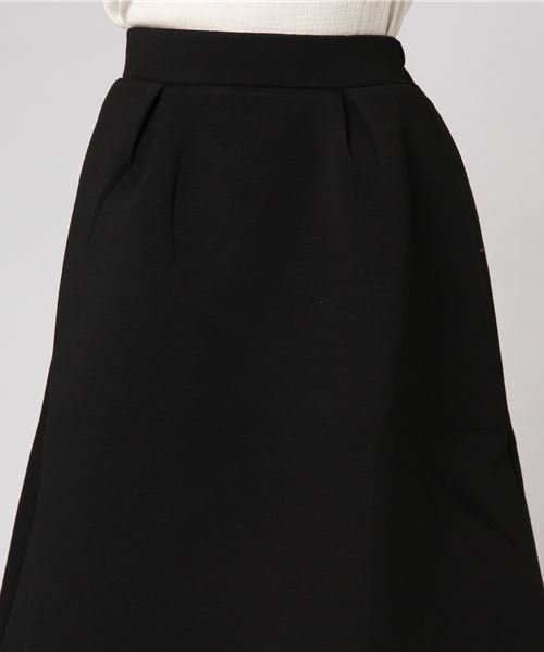 KOBE LETTUCE（コウベレタス）の「ボリューム感たっぷりのフレアラインがレトロ可愛い！ボンディングミモレ丈フレアスカート/レディース/ボトムス[M2005]神戸レタス（スカート・レディース・ブラック/ボルドー/チャコールグレー/グリーン・FREE）」の8枚目の写真