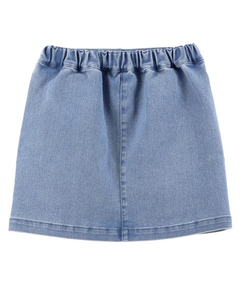 Catherine Cottage（キャサリンコテージ）の「デニムパッチワークスカート（デニムスカート・キッズ・サックスブルー/ブルー系その他2・110/120/130/140/150）」の4枚目の写真