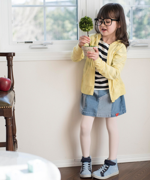 Catherine Cottage（キャサリンコテージ）の「デニムパッチワークスカート（デニムスカート・キッズ・サックスブルー/ブルー系その他2・110/120/130/140/150）」の15枚目の写真