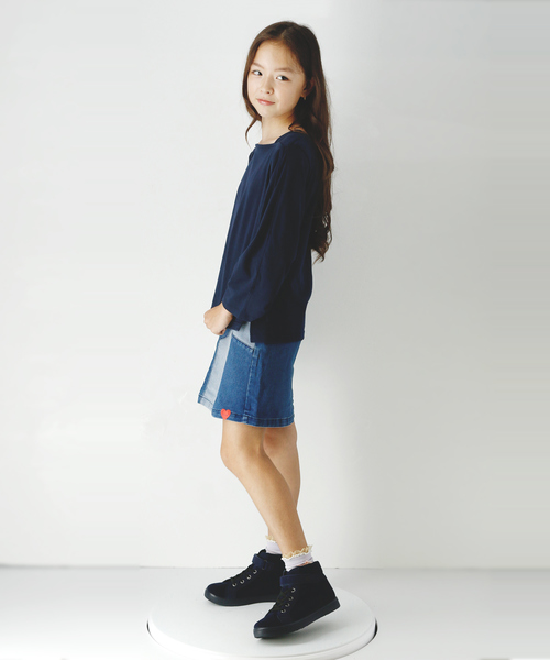 Catherine Cottage（キャサリンコテージ）の「デニムパッチワークスカート（デニムスカート・キッズ・サックスブルー/ブルー系その他2・110/120/130/140/150）」の18枚目の写真