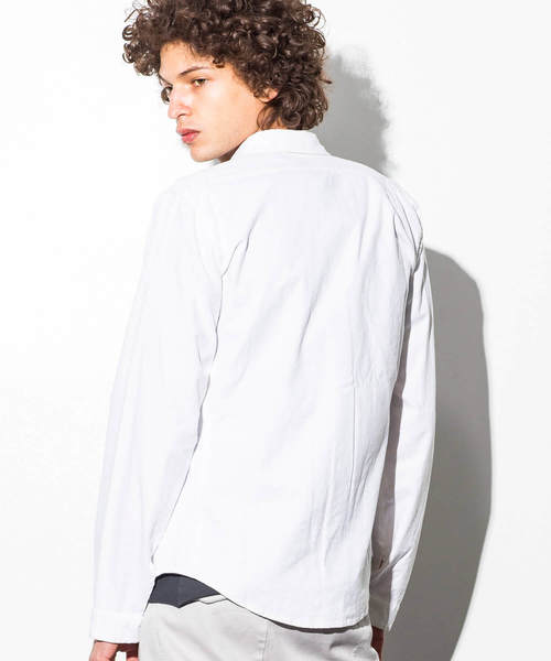 CDM BY CARPEDIEM（シーディーエムバイカルペディエム）の「CDM BY CARPEDIEM(シーディーエム バイ カルペディエム)コンビネーションリネンシャツ（シャツ/ブラウス・メンズ・ネイビー/ホワイト/ブラック・LARGE/MEDIUM/SMALL）」の6枚目の写真