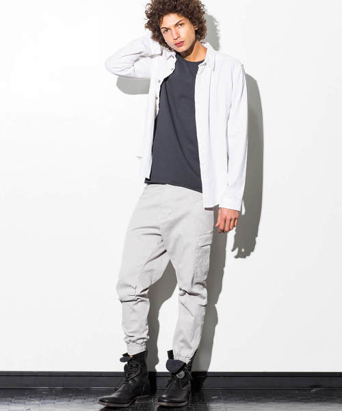 CDM BY CARPEDIEM（シーディーエムバイカルペディエム）の「CDM BY CARPEDIEM(シーディーエム バイ カルペディエム)コンビネーションリネンシャツ（シャツ/ブラウス・メンズ・ネイビー/ホワイト/ブラック・LARGE/MEDIUM/SMALL）」の7枚目の写真