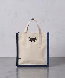 LUDLOW クロスストライプトートバッグ L キャンバス レザー 30095696_16_D_215.jpg