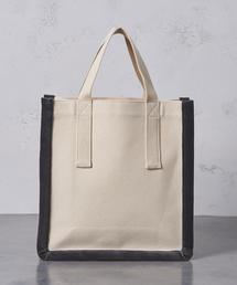 LUDLOW ラドロー キャンバストートバッグ　ベロア LUDLOW ラドロー ベロア×帆布キャンバス ラージ トートバッグ 紺