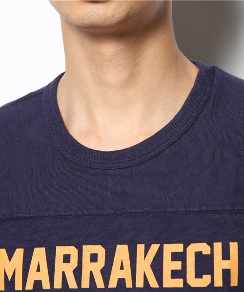 BEAUTY&YOUTH UNITED ARROWS（ビューティーアンドユースユナイテッドアローズ）の「＜HEALTH KNIT＞ FOOTBALL TEE/カットソー（Tシャツ/カットソー・メンズ・オフホワイト/ワインレッド/マスタード/ネイビー・SMALL/MEDIUM/LARGE）」の8枚目の写真