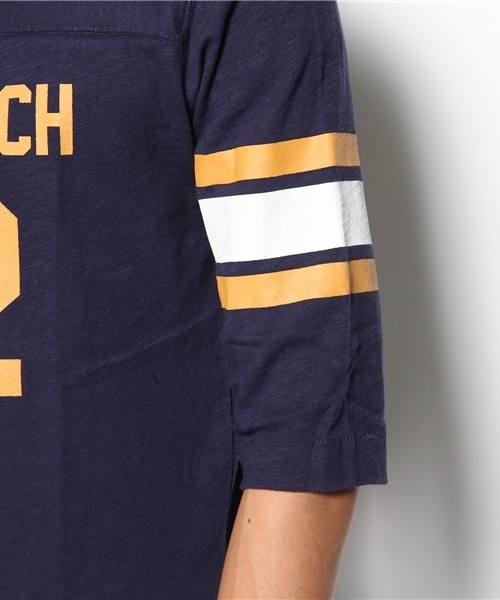 BEAUTY&YOUTH UNITED ARROWS（ビューティーアンドユースユナイテッドアローズ）の「＜HEALTH KNIT＞ FOOTBALL TEE/カットソー（Tシャツ/カットソー・メンズ・オフホワイト/ワインレッド/マスタード/ネイビー・SMALL/MEDIUM/LARGE）」の10枚目の写真