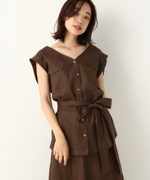 A part by | LヘリンボンNCシャツSS 795826(シャツ/ブラウス)