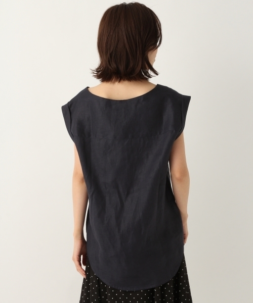 A part by（アパートバイ）の「LヘリンボンNCシャツSS 795826（シャツ/ブラウス・レディース・ネイビー/ブラウン/アイボリー・FREE）」の15枚目の写真